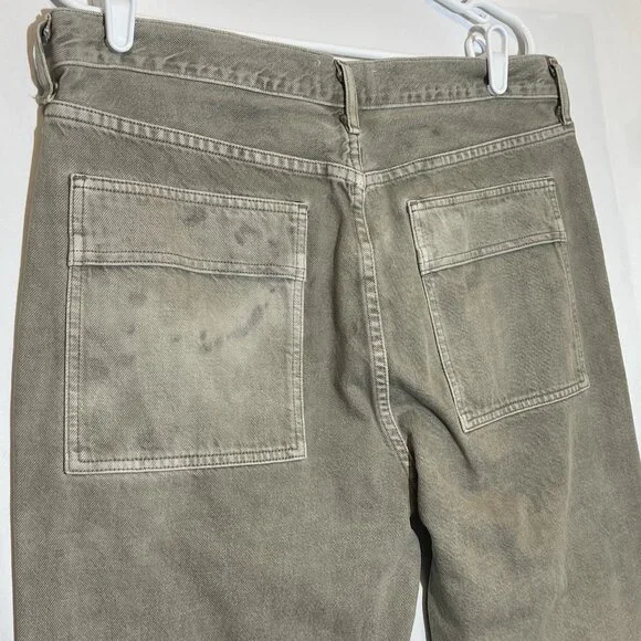 AGOLDE Anthropologie 31/12 Cooper Cargo Jeans high rise straight organic cotton - Picture 12 of 15